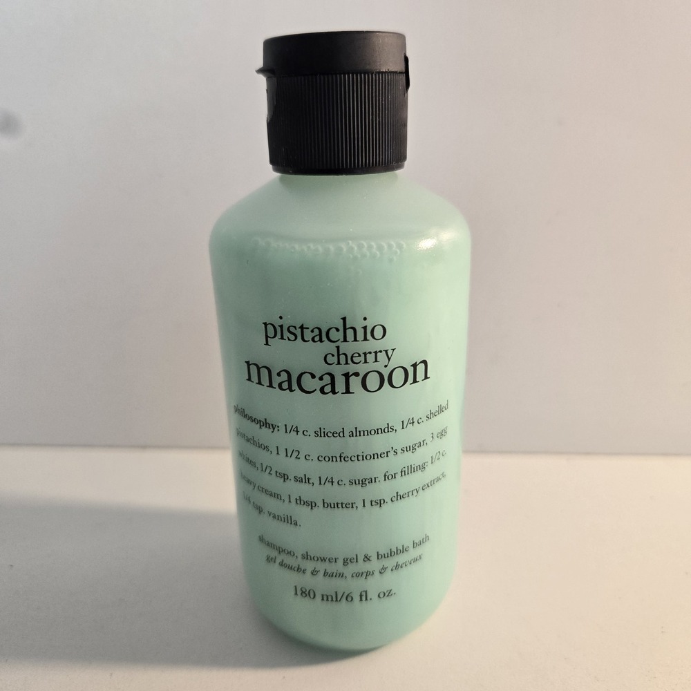 Philosophy Pistachio Cherry Macaroon 3in1 Shampoo‎ Shower Wash 6oz NEW Rare